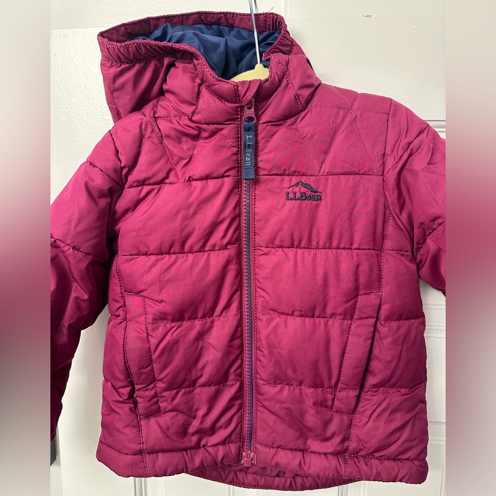 L.L. Bean Kids Puffer Jacket - Berry
